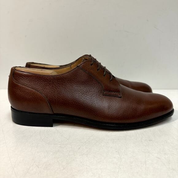 EXCELLENT Bally Romeo Derby Scotch Grain Brown Made in Italy 10 EEE main image 7